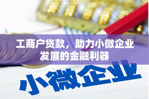 博山工商户贷款，助力小微企业发展的金融利器