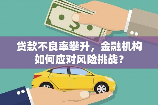博山贷款不良率攀升，金融机构如何应对风险挑战？