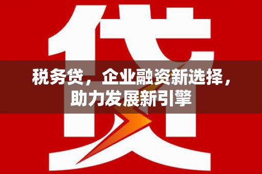 博山税务贷，企业融资新选择，助力发展新引擎