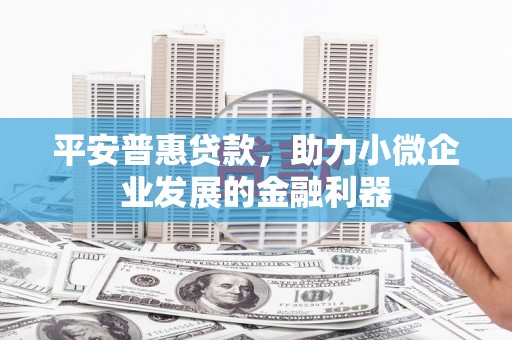 博山平安普惠贷款，助力小微企业发展的金融利器